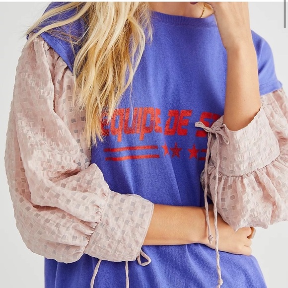 NWOT Free People Just Met top - Picture 2 of 4